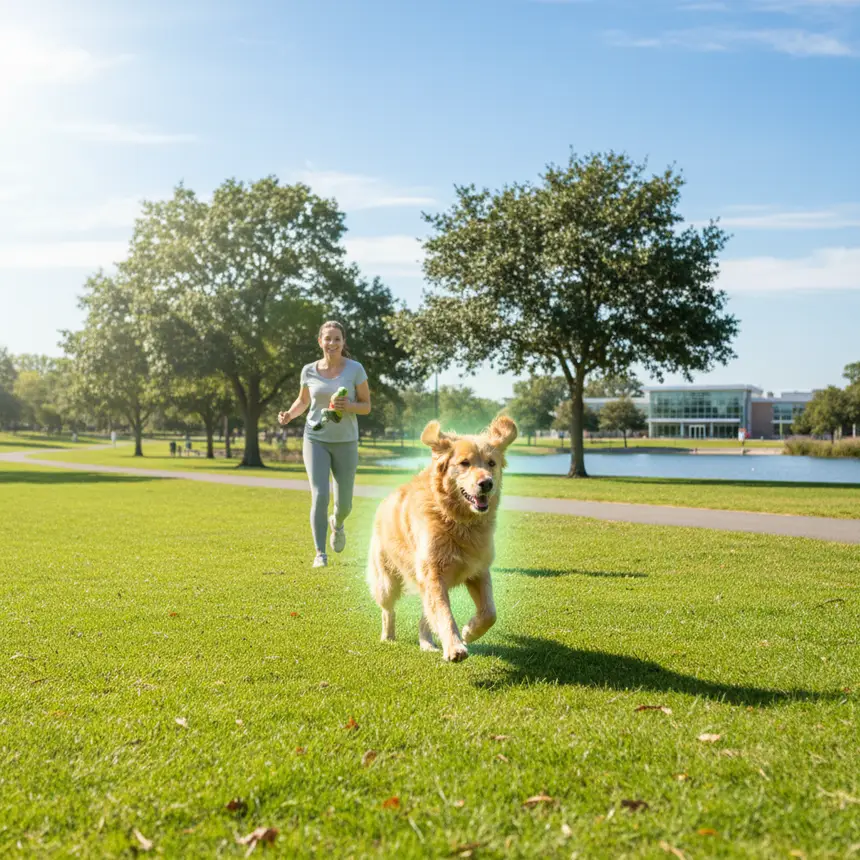 Healthy dog activity