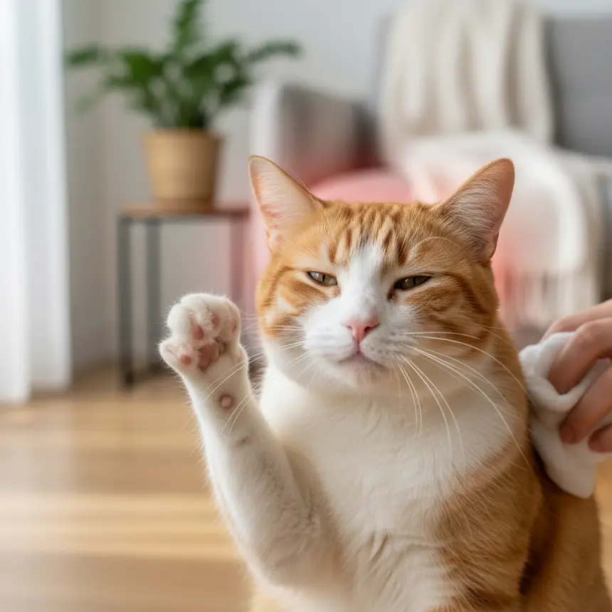 Cat ear itching