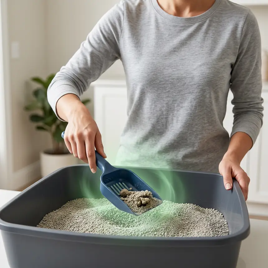 cat litter box cleaning