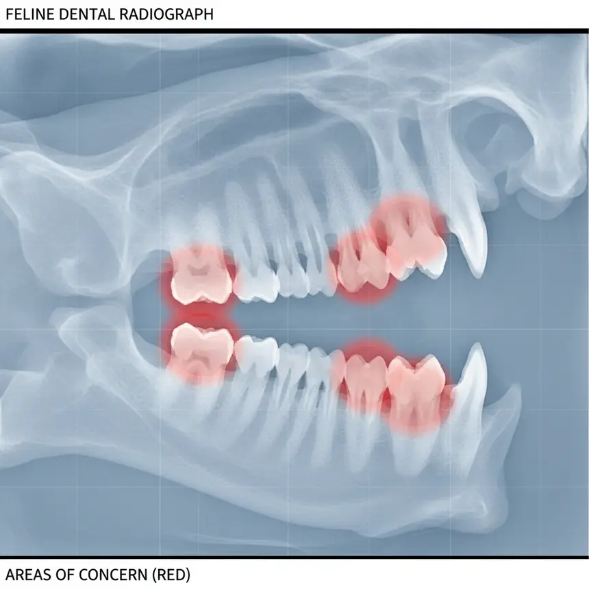 Cat dental X-ray