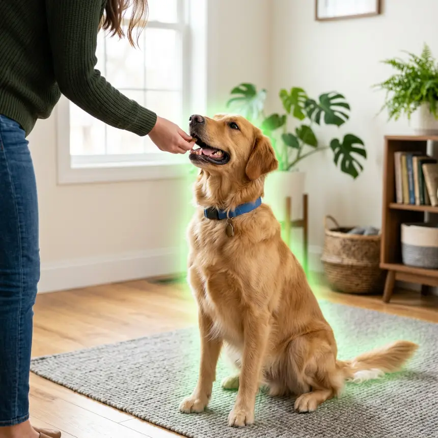 Dog training reward