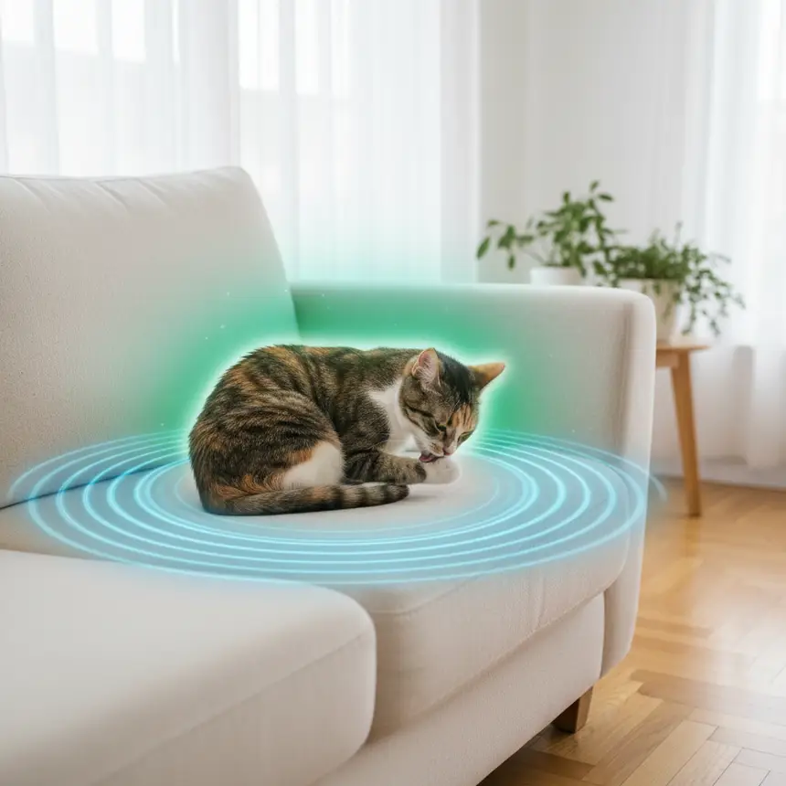 healthy cat grooming
