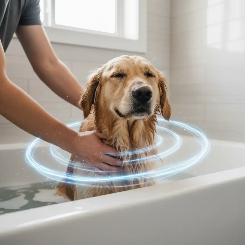How to bathe a dog
