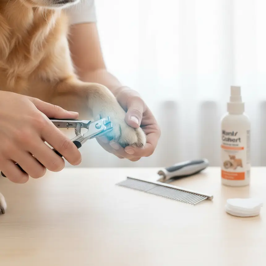 Dog nail trimming