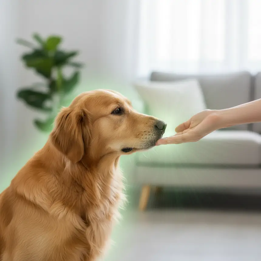 Clean pet with owner