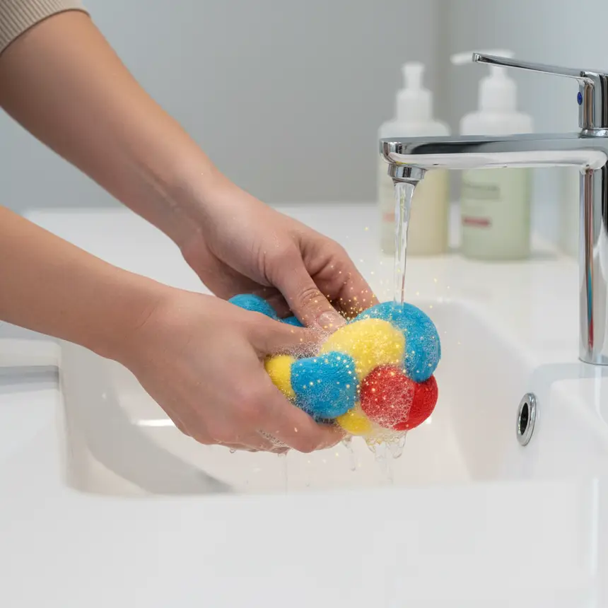Washing dog toys, safe play equipment
