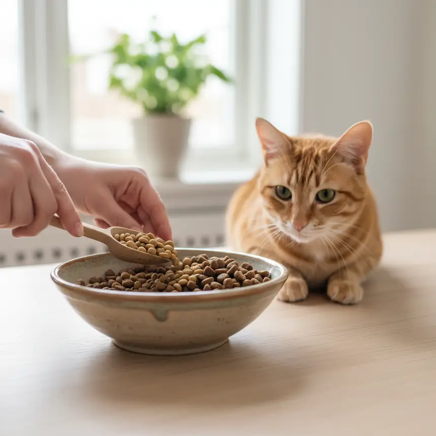 Cat food change, food transition method, cat feeding tips