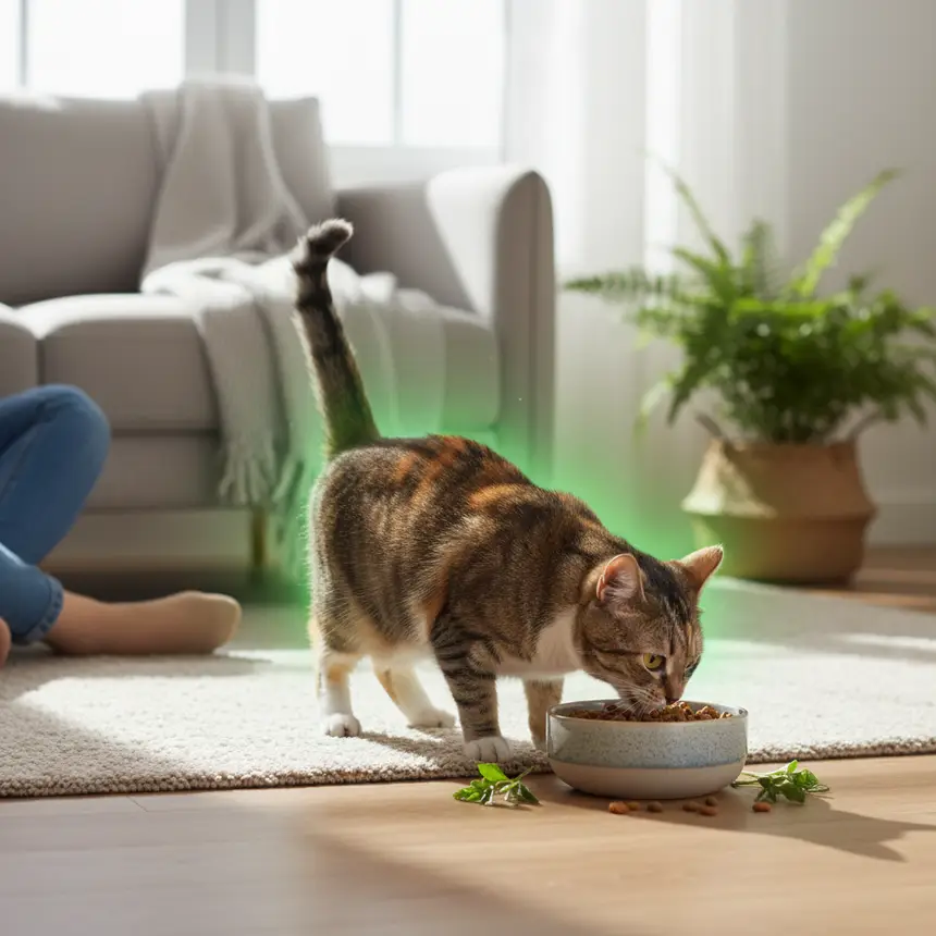 Happy cat, healthy cat, cat nutrition