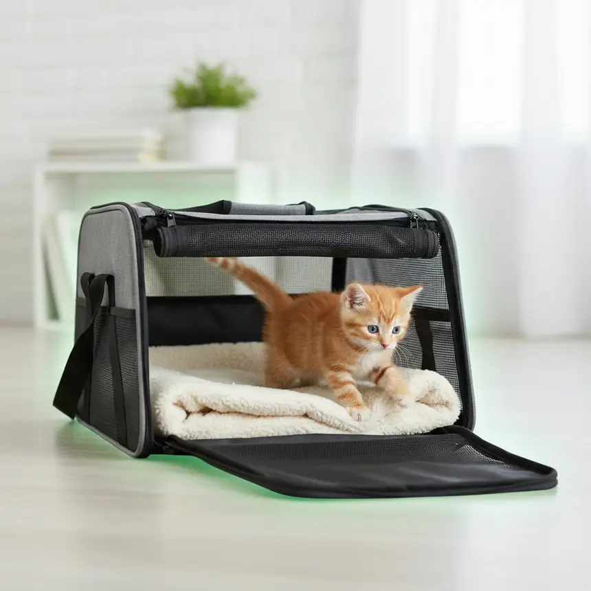 Cat carrier training