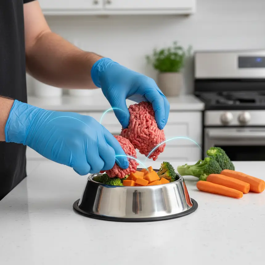 Safe raw food preparation, hygienic diet management