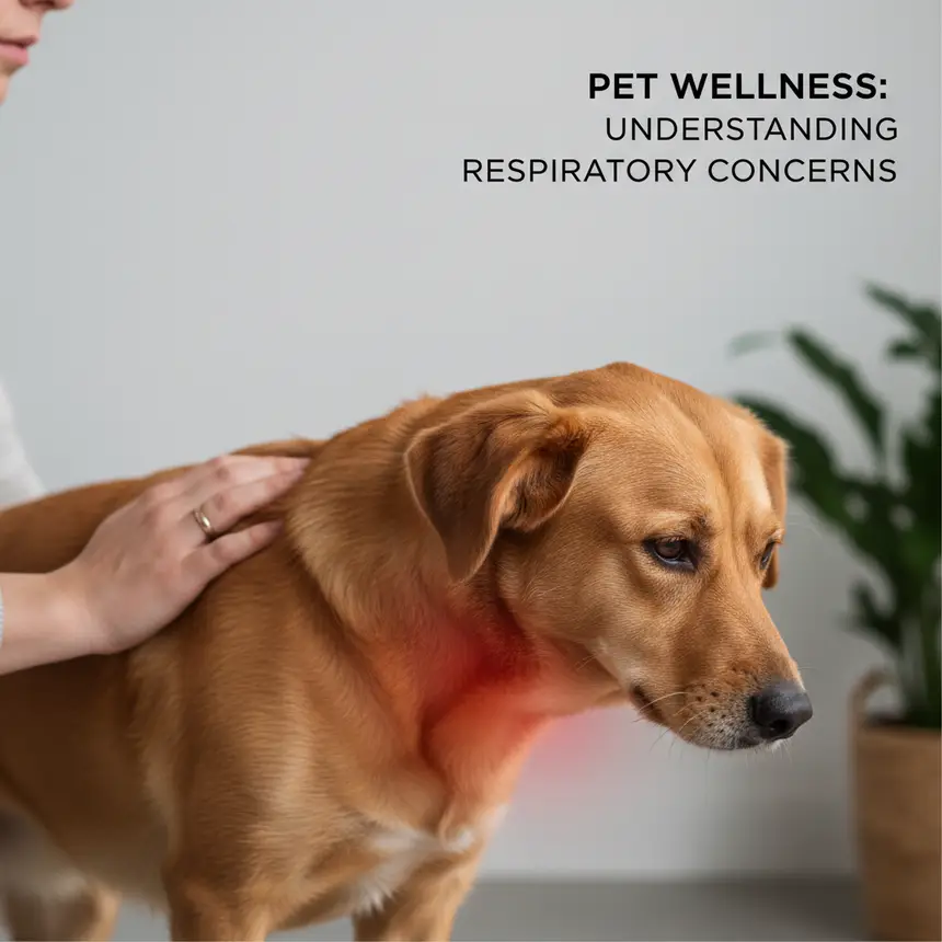 Dog struggling to breathe