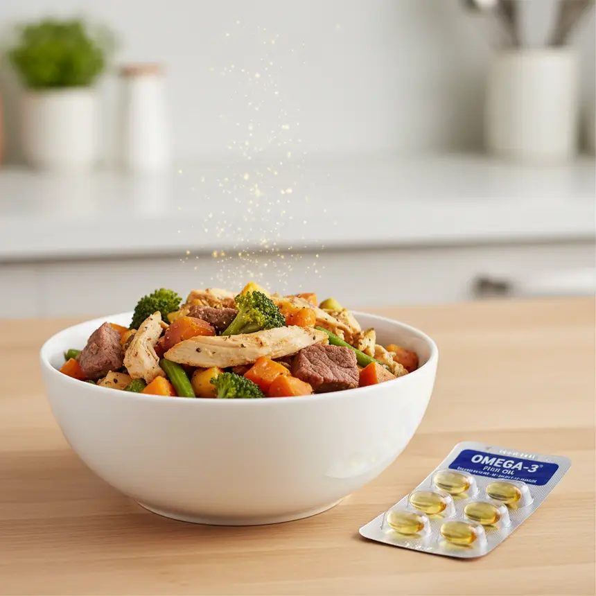 Benefits of fresh dog food, Omega-3 efficacy