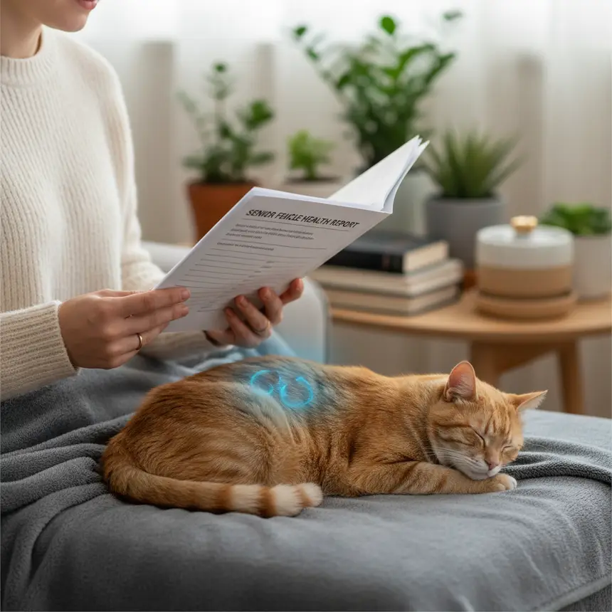 Senior cat health record, owner consultation