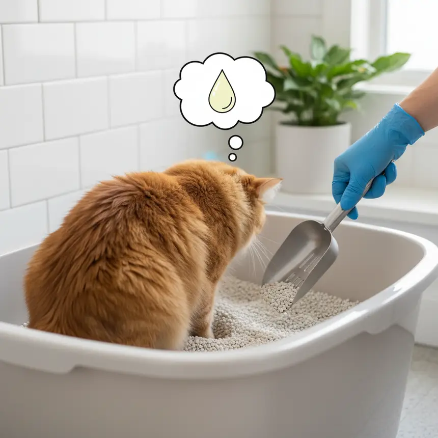 Cat litter box hygiene care