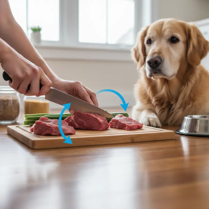 Feeding dog natural food