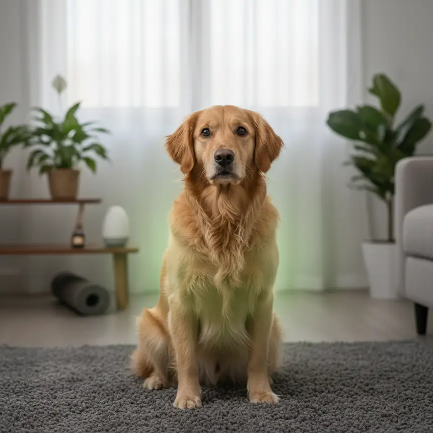 Disoriented dog after seizure