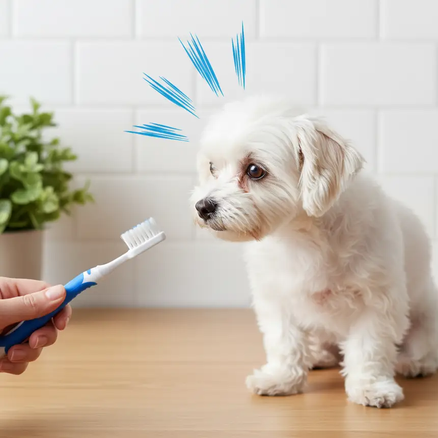 Dog brushing resistance