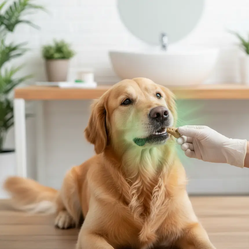 Dog brushing reward