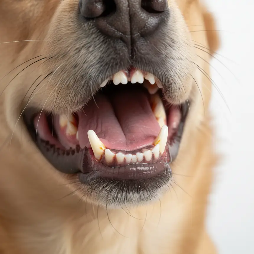 Dog tartar gum inflammation