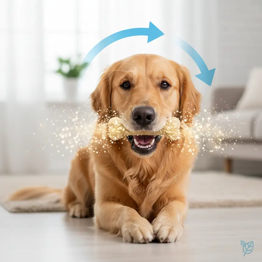 Dog dental chew dental health