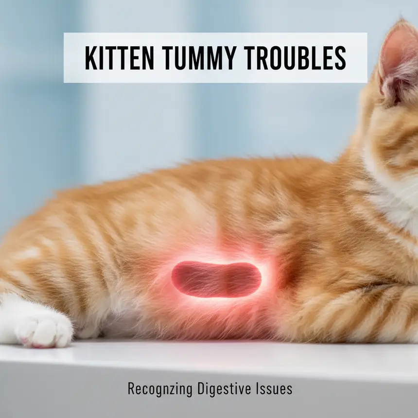 Kitten digestive discomfort