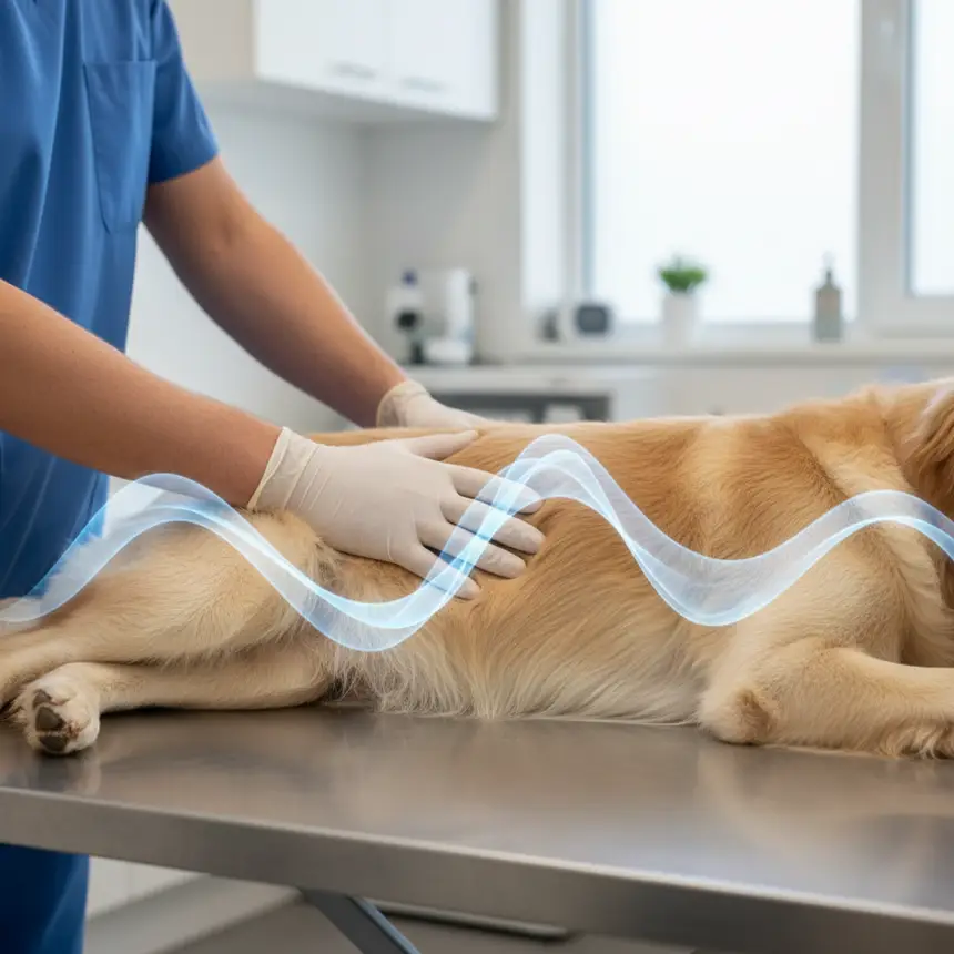 Veterinary consultation, dog health check-up, hygiene management