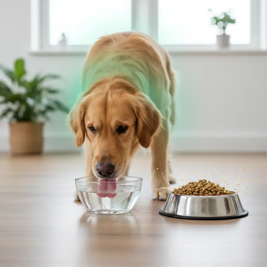 Dog diet water intake