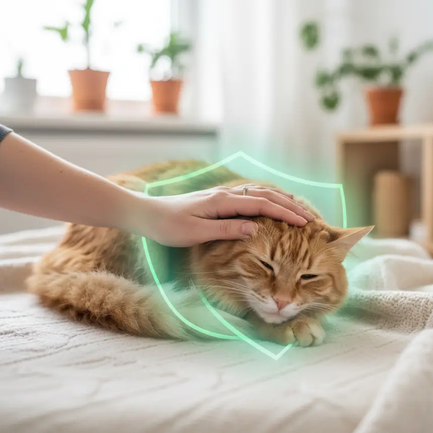 Cat comfort and safety after care