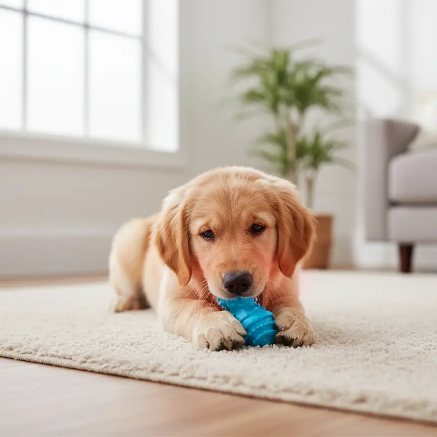 teething puppy gum relief