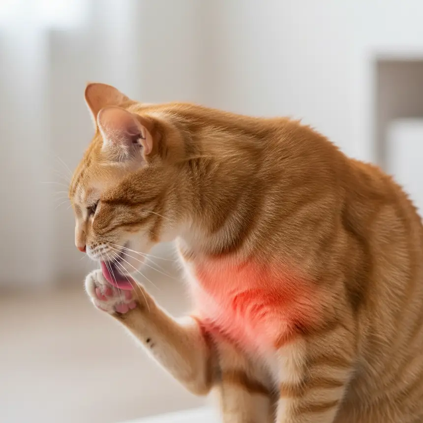 cat skin irritation
