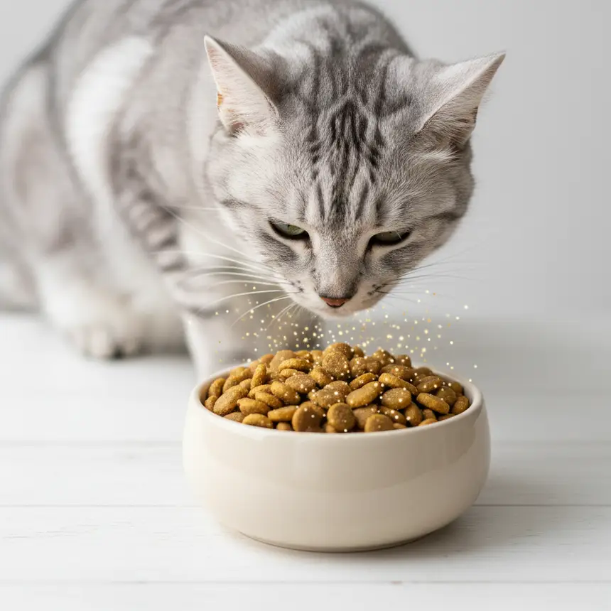 Senior cat food bowl