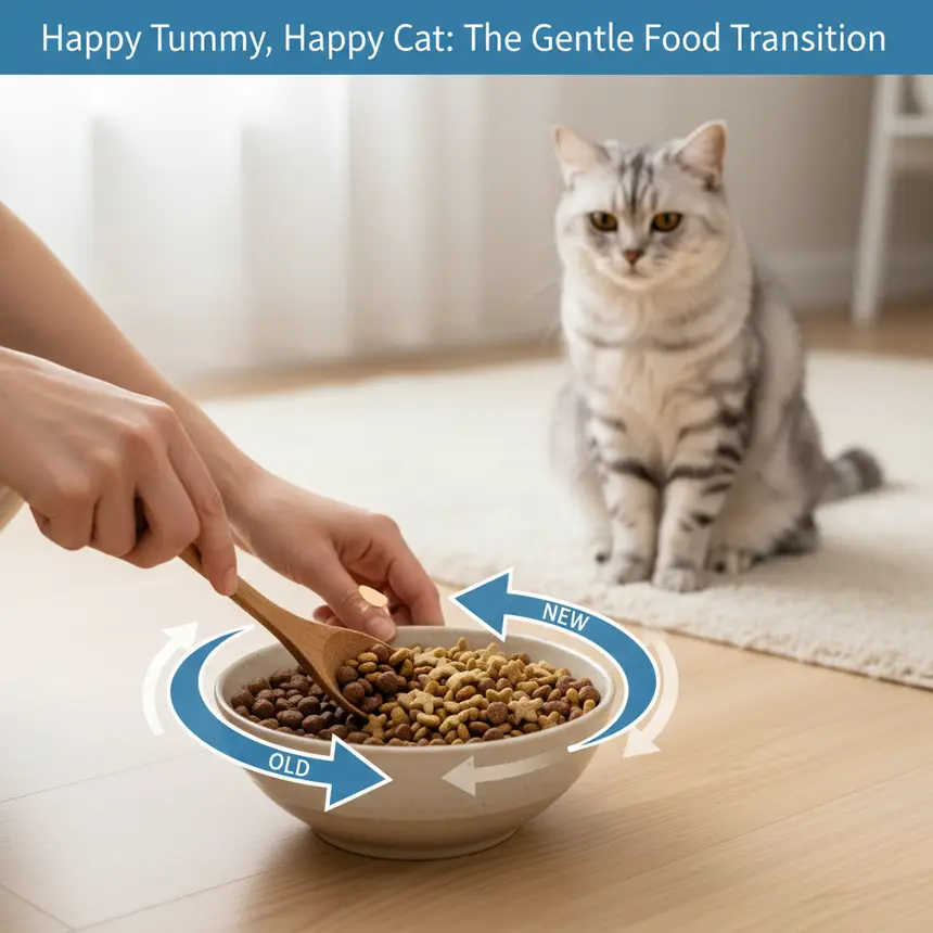 Cat food transition