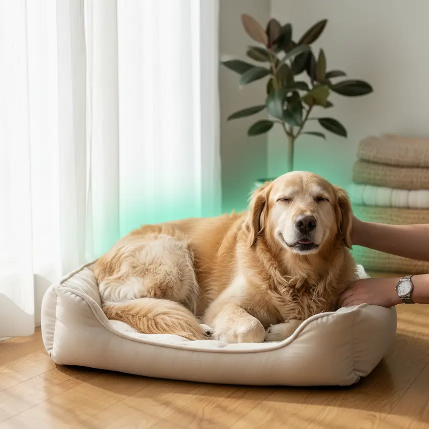 Vibrant healthy dog