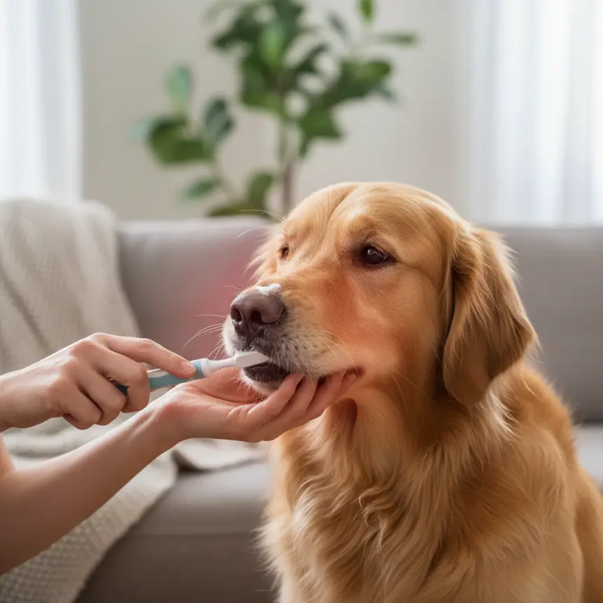 Dog teeth brushing dilemma