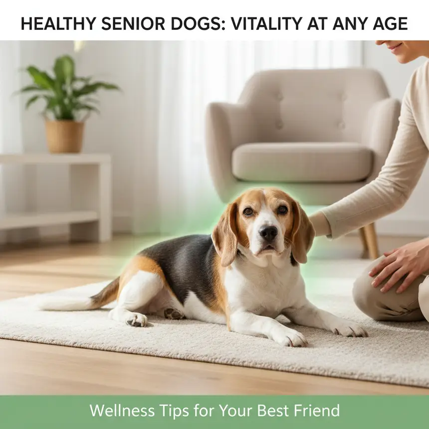 Healthy senior dog