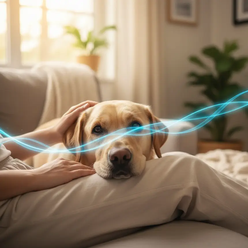 calm dog, guardian support, deep bond
